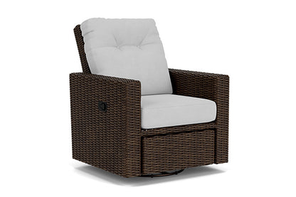 Lloyd Flanders - Mesa Swivel Glider Recliner In Pecan Finish With Sandberg Dove Fabric - 2980920862022 view 1