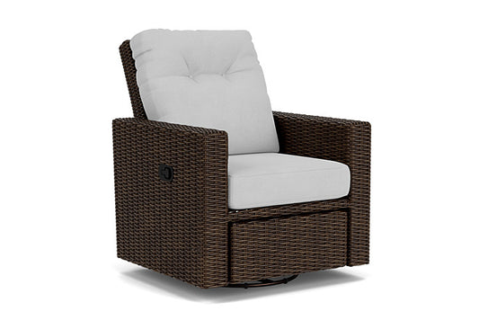 Lloyd Flanders - Mesa Swivel Glider Recliner In Pecan Finish With Sandberg Dove Fabric - 2980920862022 view 1