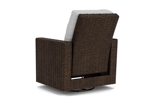 Lloyd Flanders - Mesa Swivel Glider Recliner In Pecan Finish With Sandberg Dove Fabric - 2980920862022 view 2