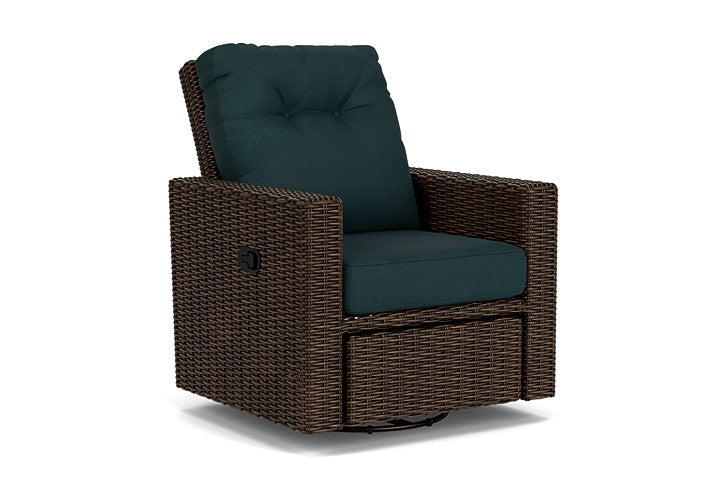 Lloyd Flanders - Mesa Swivel Glider Recliner In Pecan Finish With Sandberg Lagoon Fabric - 2980920862039 view 1