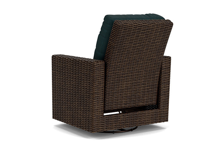 Lloyd Flanders - Mesa Swivel Glider Recliner In Pecan Finish With Sandberg Lagoon Fabric - 2980920862039 view 2