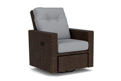 Lloyd Flanders - Mesa Swivel Glider Recliner In Pecan Finish With Sandberg Pewter Fabric - 2980920862029 view 1
