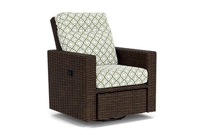Lloyd Flanders - Mesa Swivel Glider Recliner In Pecan Finish With Savannah Green Fabric - 2980920862064 view 1