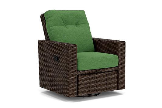 Lloyd Flanders - Mesa Swivel Glider Recliner In Pecan Finish With Seadog Botanical Fabric - 2980920862066 view 1