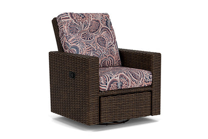 Lloyd Flanders - Mesa Swivel Glider Recliner In Pecan Finish With Sensiblity Splendor Fabric - 2980920862082 view 1
