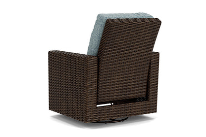 Lloyd Flanders - Mesa Swivel Glider Recliner In Pecan Finish With Serene Ocean Fabric - 2980920862032 view 2
