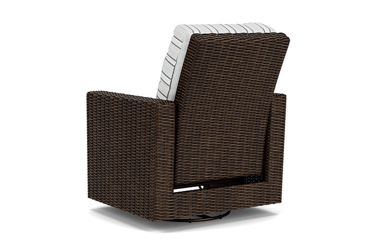 Lloyd Flanders - Mesa Swivel Glider Recliner In Pecan Finish With Tamer Fog Fabric - 2980920862037 view 2