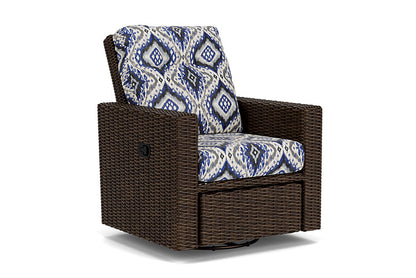 Lloyd Flanders - Mesa Swivel Glider Recliner In Pecan Finish With Yoko Mediterranean Fabric - 298092086705 view 1