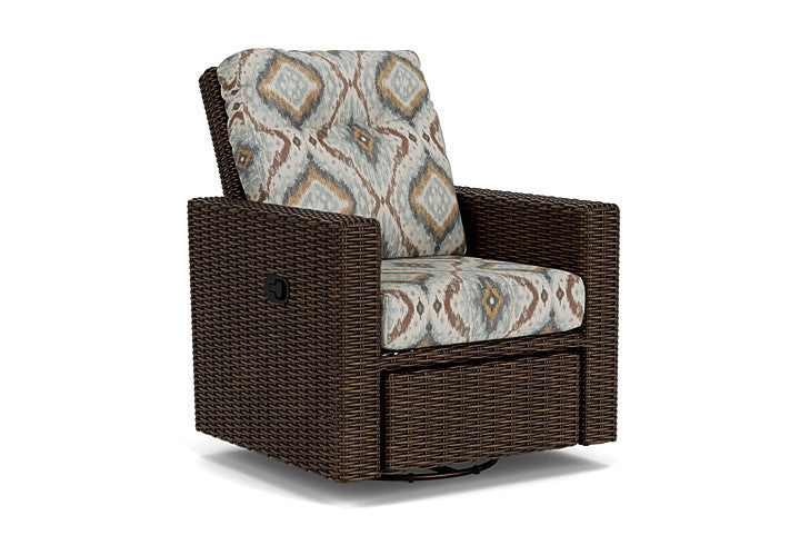Lloyd Flanders - Mesa Swivel Glider Recliner In Pecan Finish With Yoko Mist Fabric - 298092086727 view 1