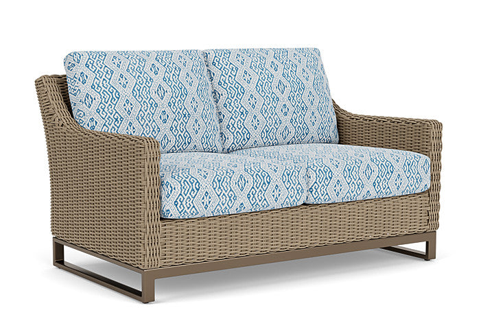 Lloyd Flanders - Milan Loveseat In Brushwood Finish With Aman Capri Fabric - 4750501881800 view 1