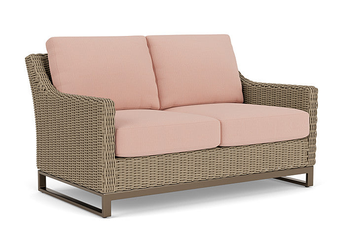 Lloyd Flanders - Milan Loveseat In Brushwood Finish With Azulu Clay Fabric - 4750501882033 view 1