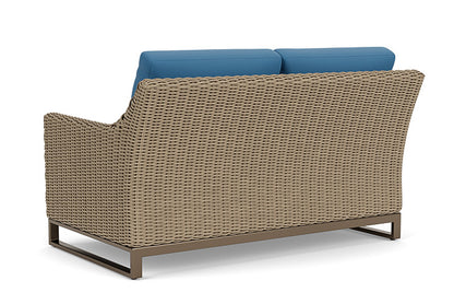Lloyd Flanders - Milan Loveseat In Brushwood Finish With Bamboo Bay Sky Fabric - 4750501882007 view 2