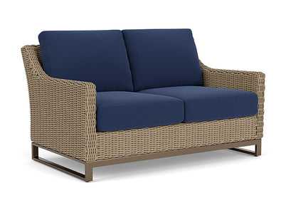 Lloyd Flanders - Milan Loveseat In Brushwood Finish With Beach Navy Fabric - 4750501882013 view 1