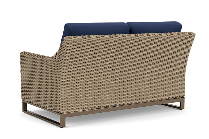 Lloyd Flanders - Milan Loveseat In Brushwood Finish With Beach Navy Fabric - 4750501882013 view 2