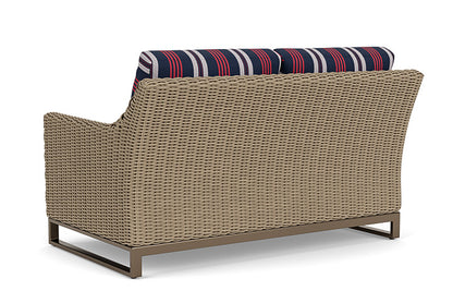 Lloyd Flanders - Milan Loveseat In Brushwood Finish With Berkely Hall Navy Fabric - 4750501882063 view 2