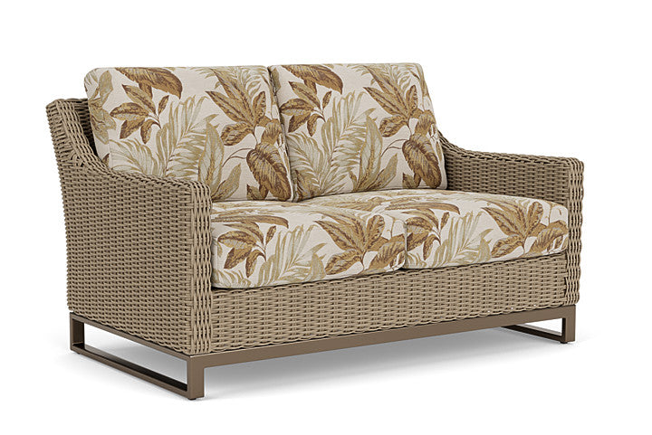 Lloyd Flanders - Milan Loveseat In Brushwood Finish With Botanic Willow Fabric - 475050188164 view 1