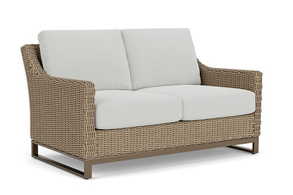 Lloyd Flanders - Milan Loveseat In Brushwood Finish With Bright Side Fog Fabric - 4750501882012 view 1