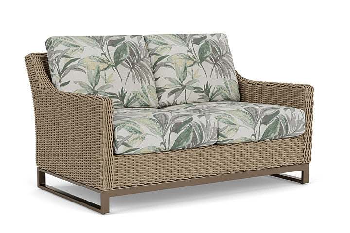 Lloyd Flanders - Milan Loveseat In Brushwood Finish With Calidora Mist Fabric - 475050188094 view 1