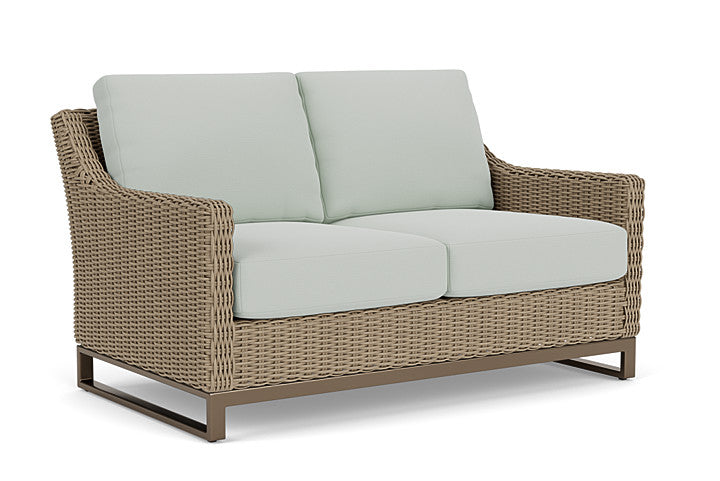 Lloyd Flanders - Milan Loveseat In Brushwood Finish With Callen Celadon Fabric - 4750501882024 view 1