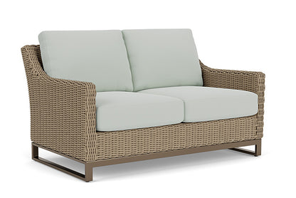 Lloyd Flanders - Milan Loveseat In Brushwood Finish With Callen Celadon Fabric - 4750501882024 view 1