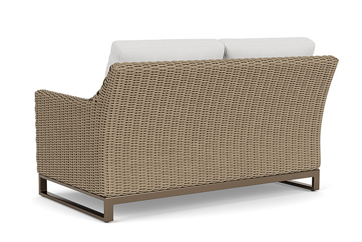 Lloyd Flanders - Milan Loveseat In Brushwood Finish With Canvas Natural Fabric - 475050188159 view 2