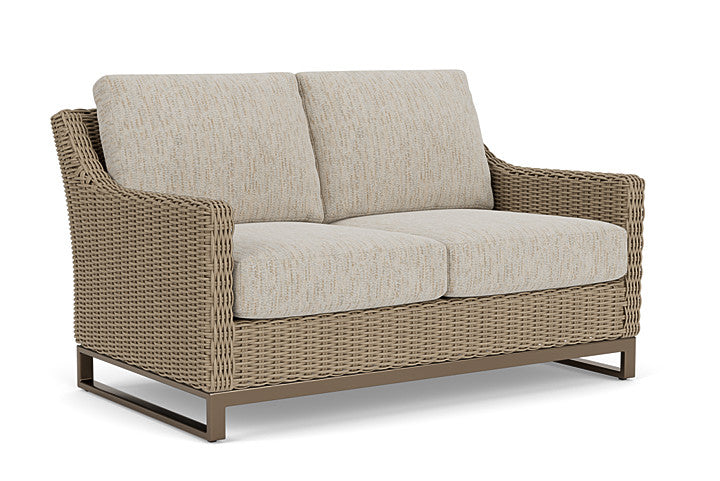 Lloyd Flanders - Milan Loveseat In Brushwood Finish With Charlotte Sparrow Fabric - 475050188183 view 1