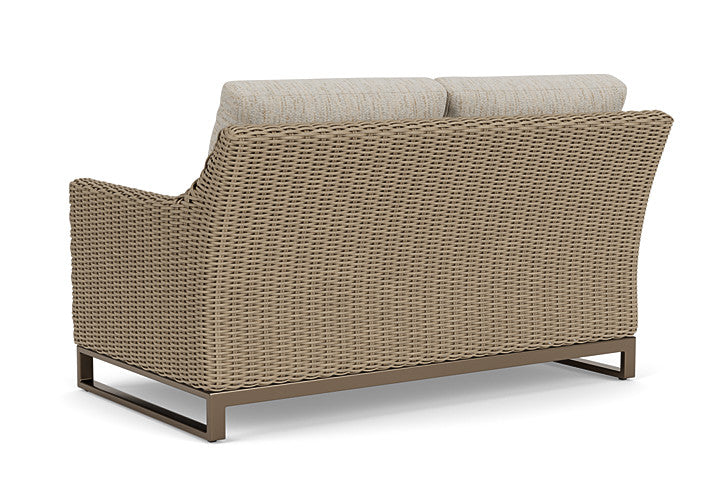 Lloyd Flanders - Milan Loveseat In Brushwood Finish With Charlotte Sparrow Fabric - 475050188183 view 2