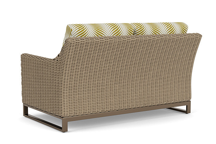 Lloyd Flanders - Milan Loveseat In Brushwood Finish With Clock Out Dew Fabric - 4750501882083 view 2
