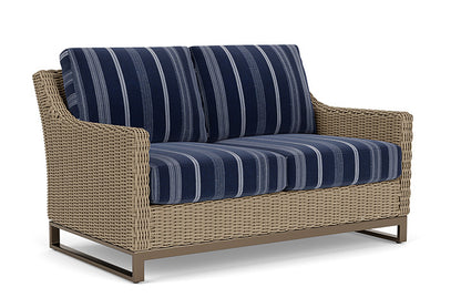 Lloyd Flanders - Milan Loveseat In Brushwood Finish With Consider Indigo Fabric - 4750501881969 view 1