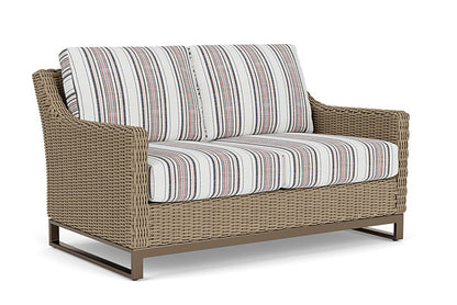 Lloyd Flanders - Milan Loveseat In Brushwood Finish With Deering Cadet Fabric - 4750501882047 view 1