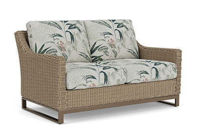 Lloyd Flanders - Milan Loveseat In Brushwood Finish With Delicate Botanical Sage Fabric - 4750501882075 view 1
