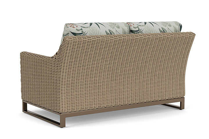 Lloyd Flanders - Milan Loveseat In Brushwood Finish With Delicate Botanical Sage Fabric - 4750501882075 view 2