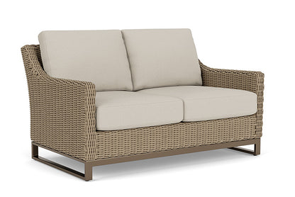 Lloyd Flanders - Milan Loveseat In Brushwood Finish With Fife Fog Fabric - 475050188181 view 1