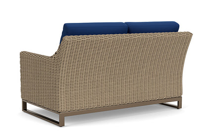 Lloyd Flanders - Milan Loveseat In Brushwood Finish With Flagship Lapis Fabric - 4750501881813 view 2