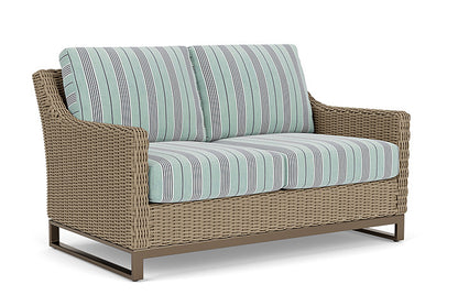 Lloyd Flanders - Milan Loveseat In Brushwood Finish With Hansen Seaglass Fabric - 4750501881926 view 1