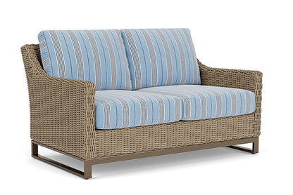 Lloyd Flanders - Milan Loveseat In Brushwood Finish With Hansen Sky Fabric - 475050188064 view 1