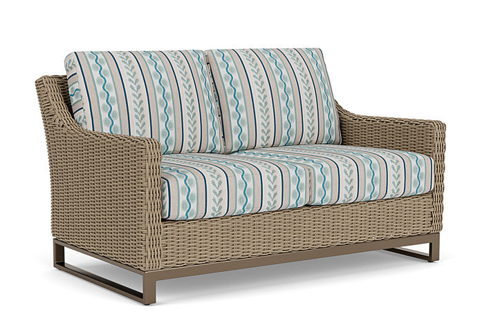 Lloyd Flanders - Milan Loveseat In Brushwood Finish With Ilona Resort Fabric - 4750501882069 view 1