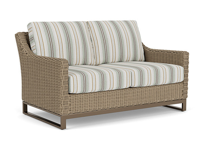 Lloyd Flanders - Milan Loveseat In Brushwood Finish With Jansen Eucalyptus Fabric - 4750501882061 view 1