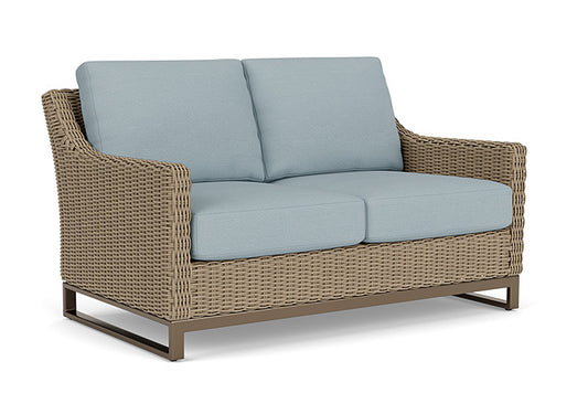 Lloyd Flanders - Milan Loveseat In Brushwood Finish With Kadogo Lake Fabric - 4750501882041 view 1