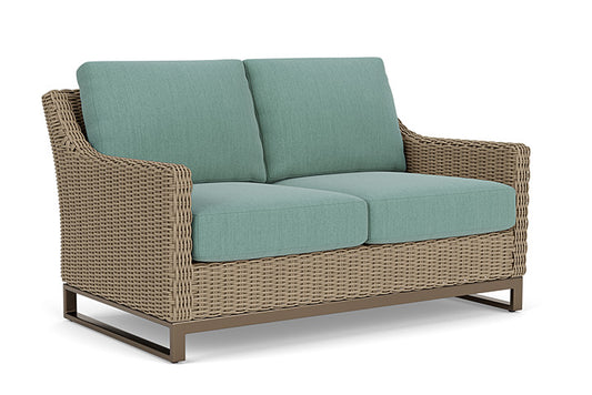 Lloyd Flanders - Milan Loveseat In Brushwood Finish With Loveboat Mint Fabric - 4750501882010 view 1
