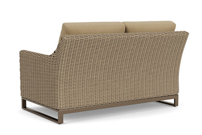 Lloyd Flanders - Milan Loveseat In Brushwood Finish With Loveboat Saffron Fabric - 4750501882009 view 2