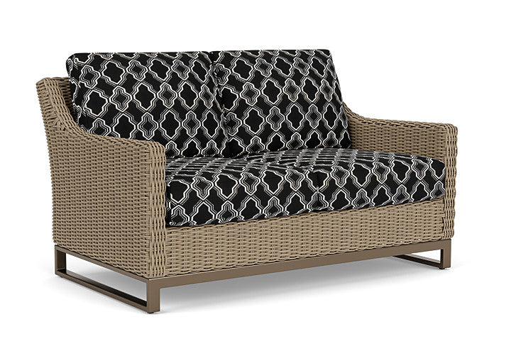 Lloyd Flanders - Milan Loveseat In Brushwood Finish With Luna Onyx Fabric - 4750501882071 view 1