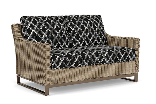 Lloyd Flanders - Milan Loveseat In Brushwood Finish With Luna Onyx Fabric - 4750501882071 view 1