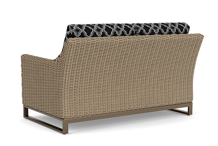 Lloyd Flanders - Milan Loveseat In Brushwood Finish With Luna Onyx Fabric - 4750501882071 view 2