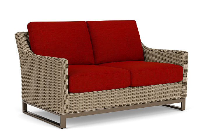 Lloyd Flanders - Milan Loveseat In Brushwood Finish With Partyline Lollipop Fabric - 4750501882054 view 1