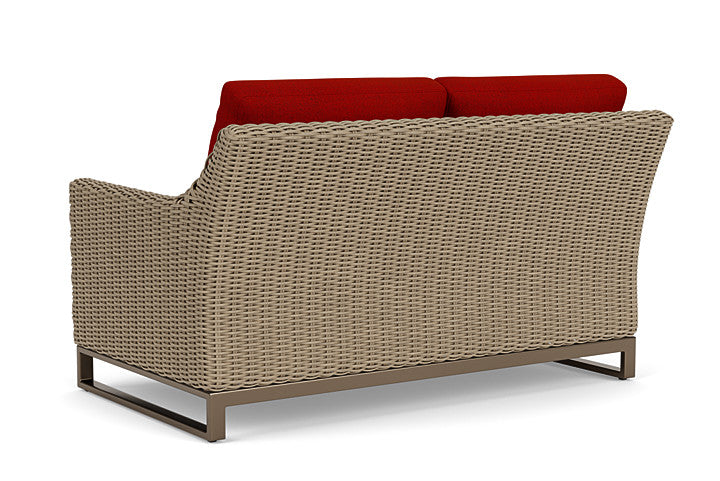 Lloyd Flanders - Milan Loveseat In Brushwood Finish With Partyline Lollipop Fabric - 4750501882054 view 2