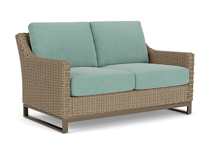 Lloyd Flanders - Milan Loveseat In Brushwood Finish With Pavian Pool Fabric - 4750501882045 view 1