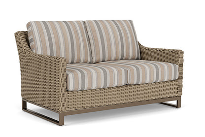 Lloyd Flanders - Milan Loveseat In Brushwood Finish With Purveyor Pewter Fabric - 475050188146 view 1