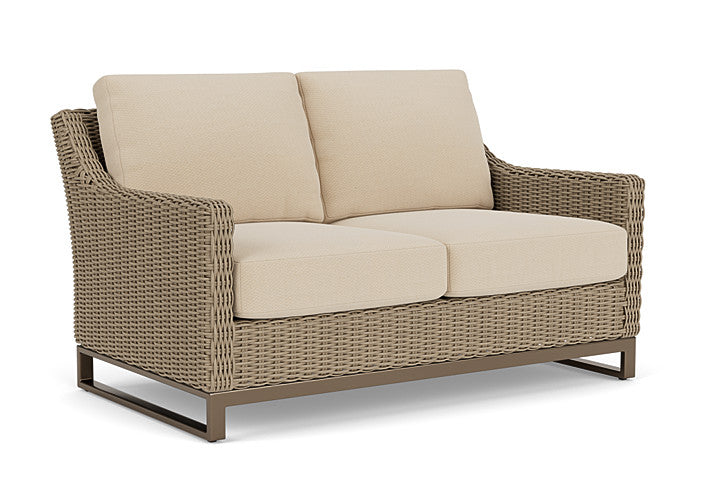 Lloyd Flanders - Milan Loveseat In Brushwood Finish With Raindrop Almond Fabric - 4750501882055 view 1