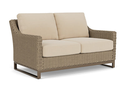 Lloyd Flanders - Milan Loveseat In Brushwood Finish With Raindrop Almond Fabric - 4750501882055 view 1